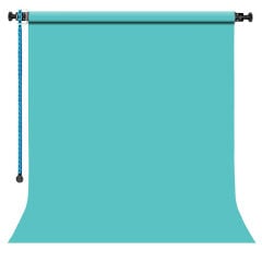 GDX Sabit (Tavan & Duvar) Kağıt Sonsuz Stüdyo Fon Perde (Baby Blue) 2.70x11 Metre
