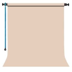 GDX Sabit (Tavan & Duvar) Kağıt Sonsuz Stüdyo Fon Perde (Egg Nog) 2.70x11 Metre
