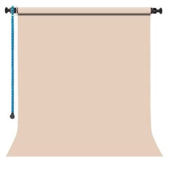 GDX Sabit (Tavan & Duvar) Kağıt Sonsuz Stüdyo Fon Perde (Egg Nog) 2.70x11 Metre