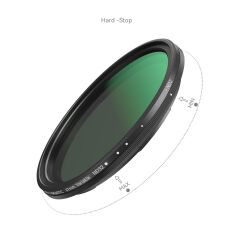 SmallRig 4726 5'i 1 Arada  (67 mm) Filtre Kiti VND 2-32 & CPL & 1/4  Siyah Sis