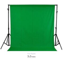 Gdx Seyyar Yeşil Fon Perde (Katlanabilir Kumaş) 3x3 Metre