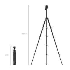 SmallRig AP255Pro 5477 Taşınabilir Karbon Fiber Video Tripodu