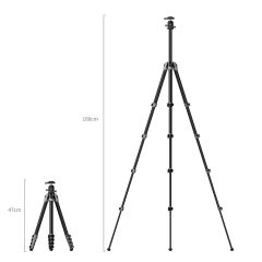 SmallRig 5478 Taşınabilir Karbon Fiber Fotoğraf Tripodu