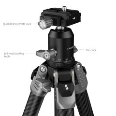 SmallRig 5478 Taşınabilir Karbon Fiber Fotoğraf Tripodu
