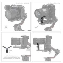 SmallRig 2850 DJI RS 2  için Genişletilmiş Lens Desteği