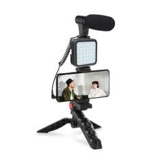 GDX VLOG K5 - Mobil Led Işık Mikrofon Seti
