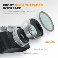 Freewell 2-in-1 Wide-Angle and Macro Lens for FUJIFILM X100 Series BLACK