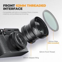 Freewell 1.5x Telephoto Lens for FUJIFILM X100 Series BLACK